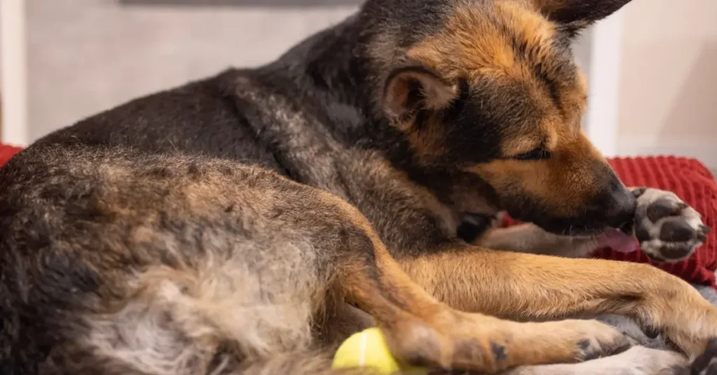 Dog Licking Their Paws?